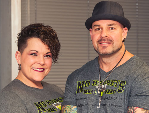 Lonnie and Keri Blansit owners of No Regrets Meal Prep